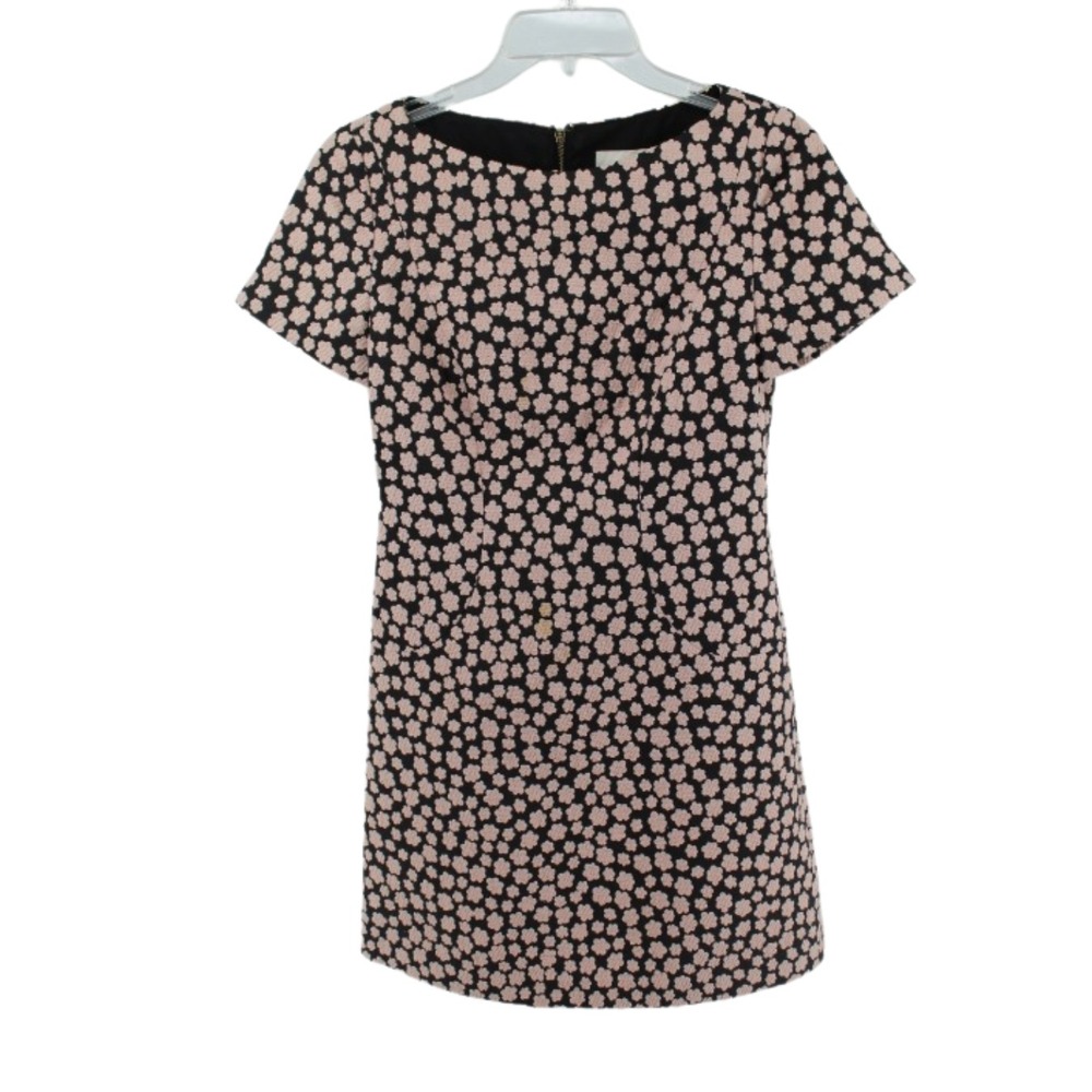 kate spade New York‎ Jacquard Petal Print Mini Dress Pink Black Size 2 (Flaw)